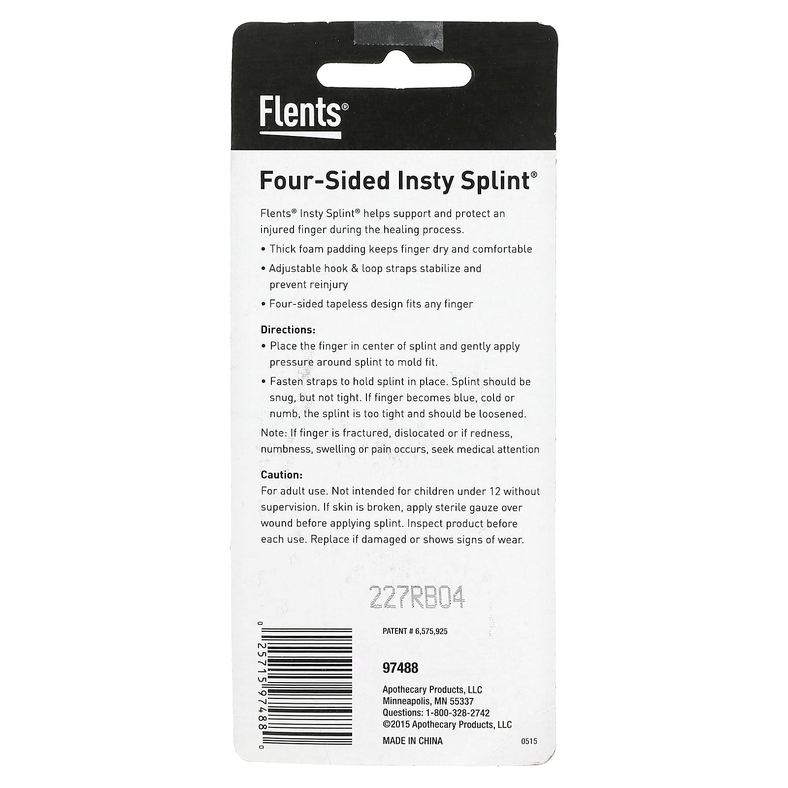 Flents Insty Splint Finger Support & Protection, Adjustable, 1 Count - Image 2