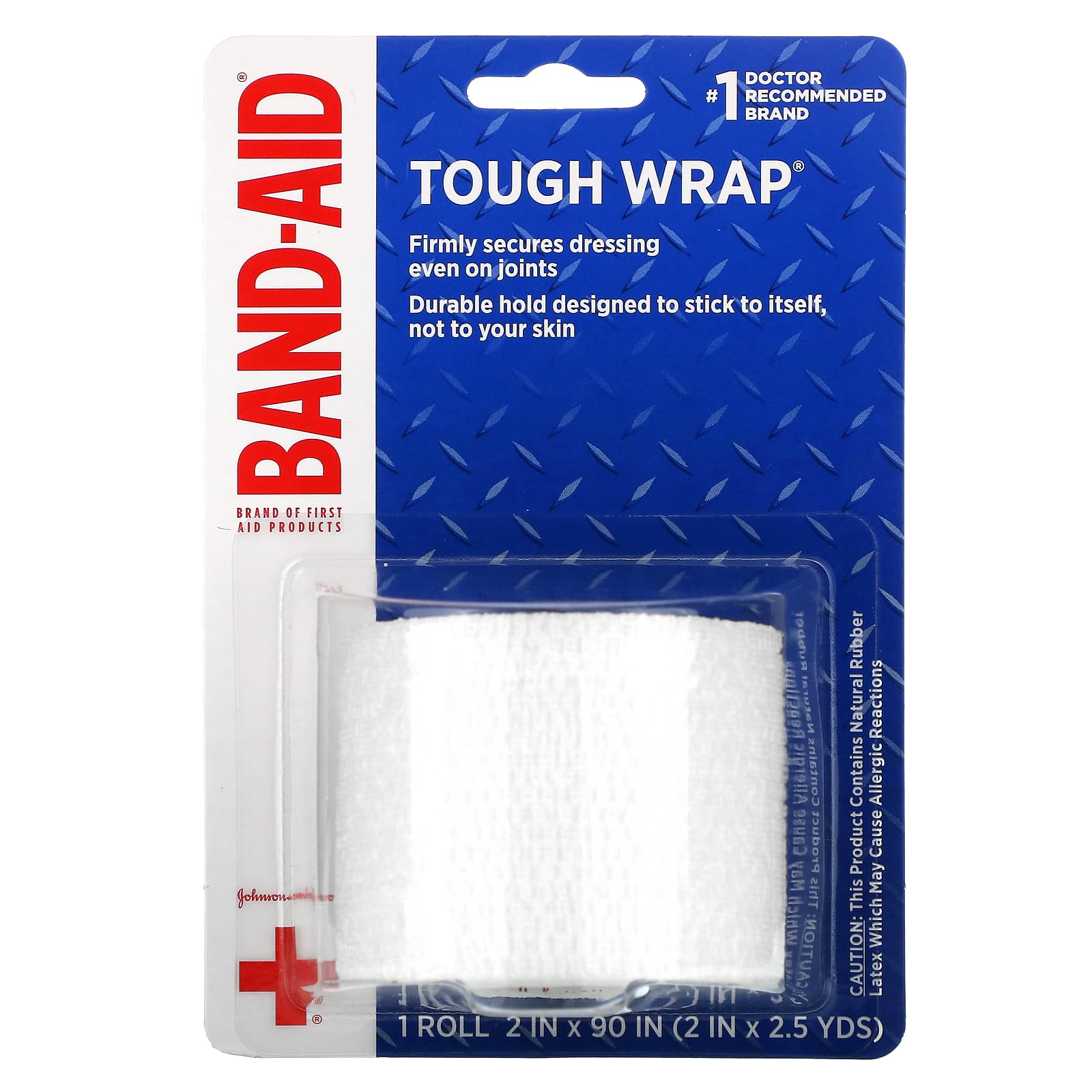 Band Aid Tough Wrap First Aid Bandage - 2in x 90in Roll - Image 1