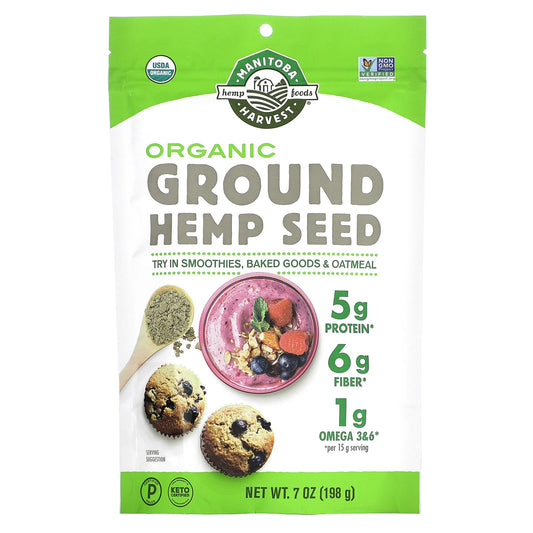 Manitoba Harvest, Organic Ground Hemp Seed, 7 oz (198 g) - Image 1
