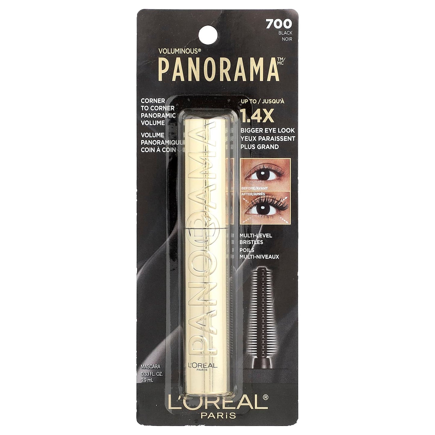L'Oréal, Voluminous® Panorama™ Mascara, 700 Black, 0.33 fl oz (9.9 ml) - Image 2