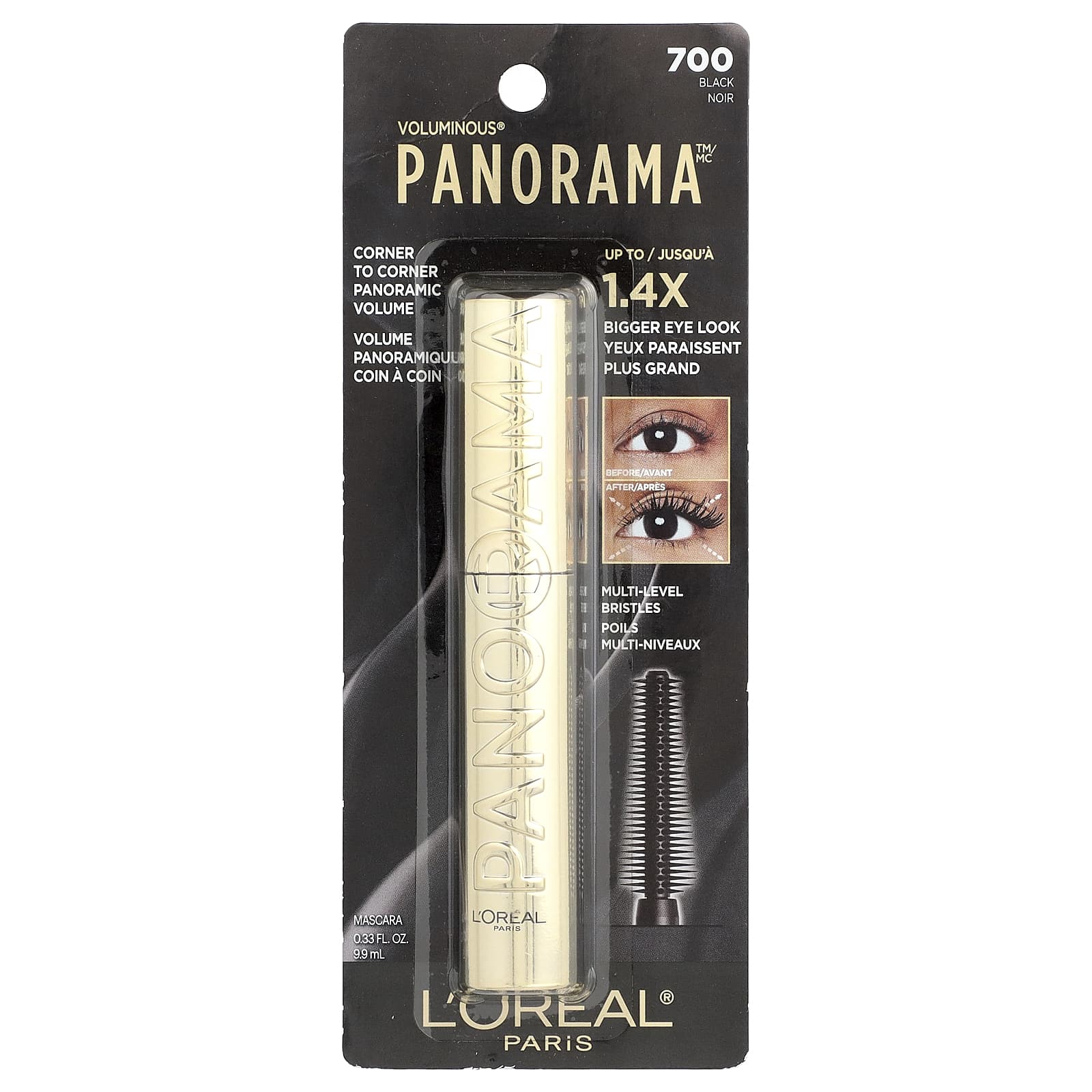 L'Oréal, Voluminous® Panorama™ Mascara, 700 Black, 0.33 fl oz (9.9 ml) - Image 2