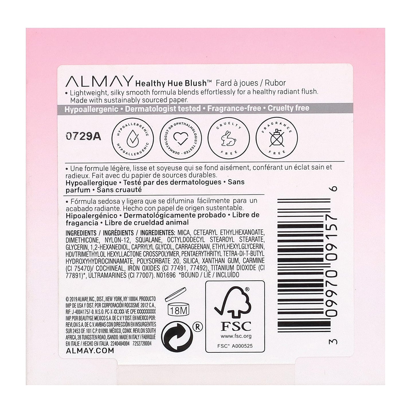 Almay Healthy Hue Blush in Wild Berry for a Natural, Healthy Glow - Image 2