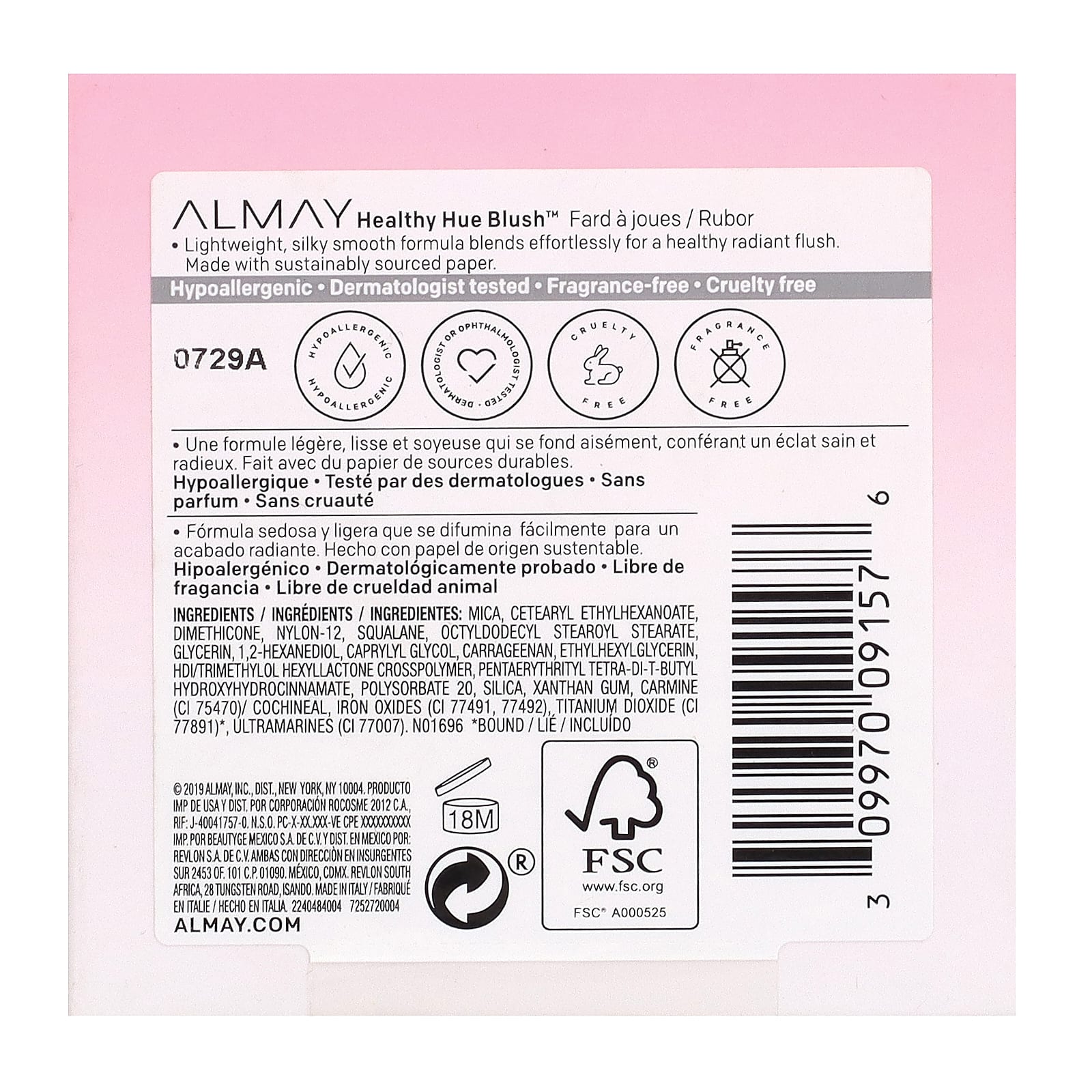 Almay Healthy Hue Blush in Wild Berry for a Natural, Healthy Glow - Image 2