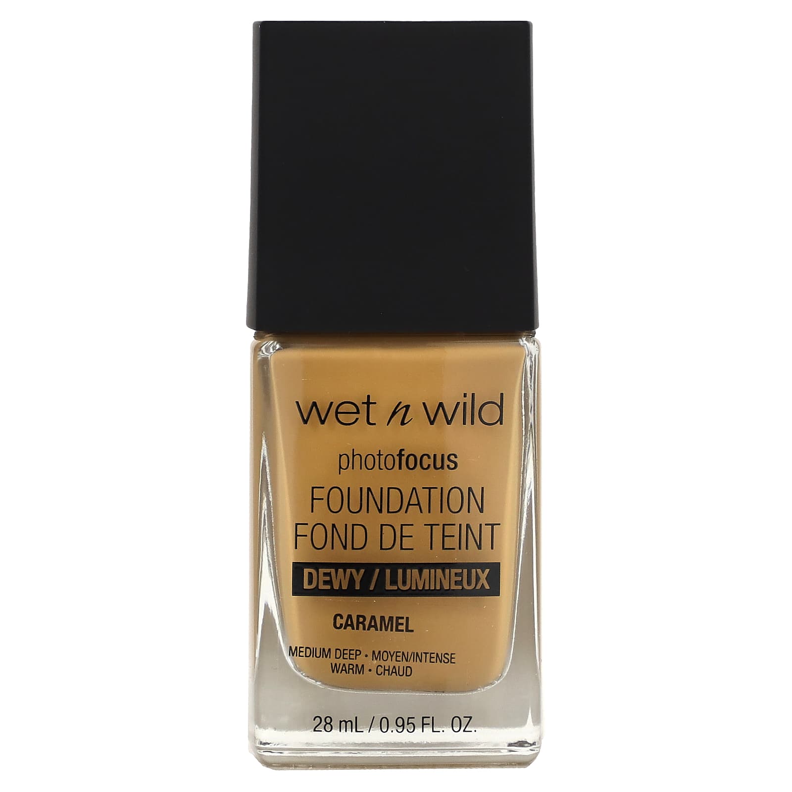 wet n wild, PhotoFocus, Foundation, Dewy, 1111530 Caramel, 0.95 fl oz (28 ml) - Image 1
