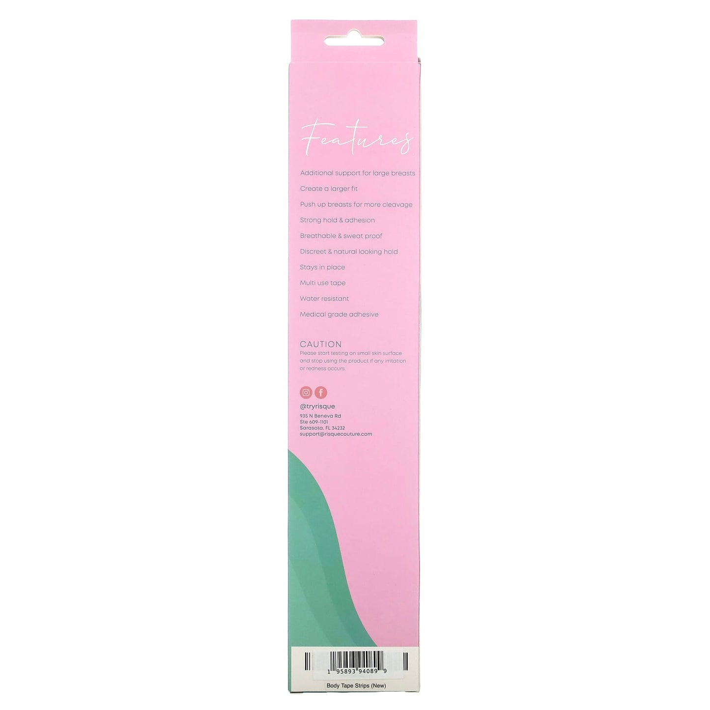 Risque, Body Tape Strips, Beige, 6 Strips - Image 2