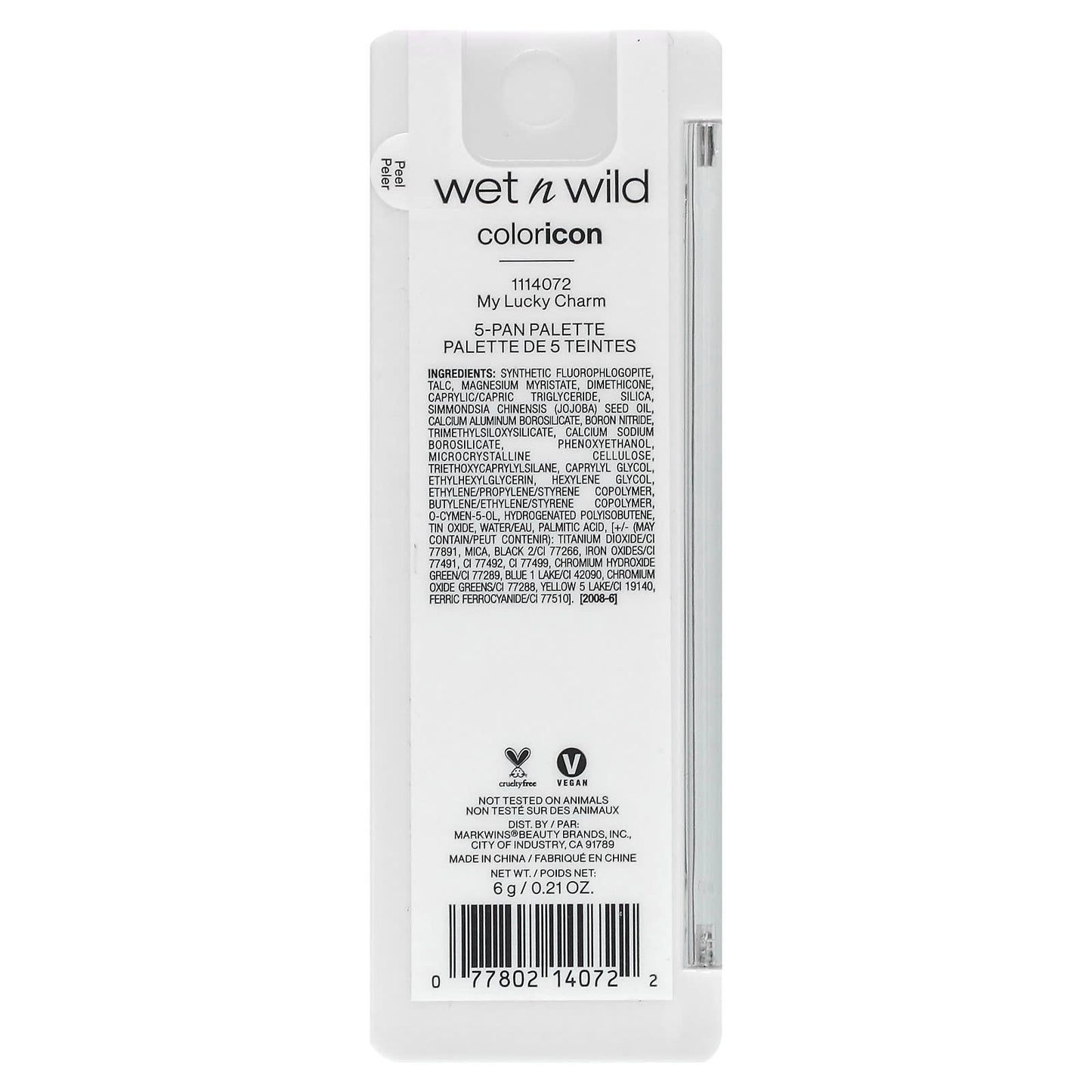 wet n wild, Color Icon, 5-Pan Shadow Palette, 1114072 My Lucky Charm, 0.21 oz (6 g) - Image 2