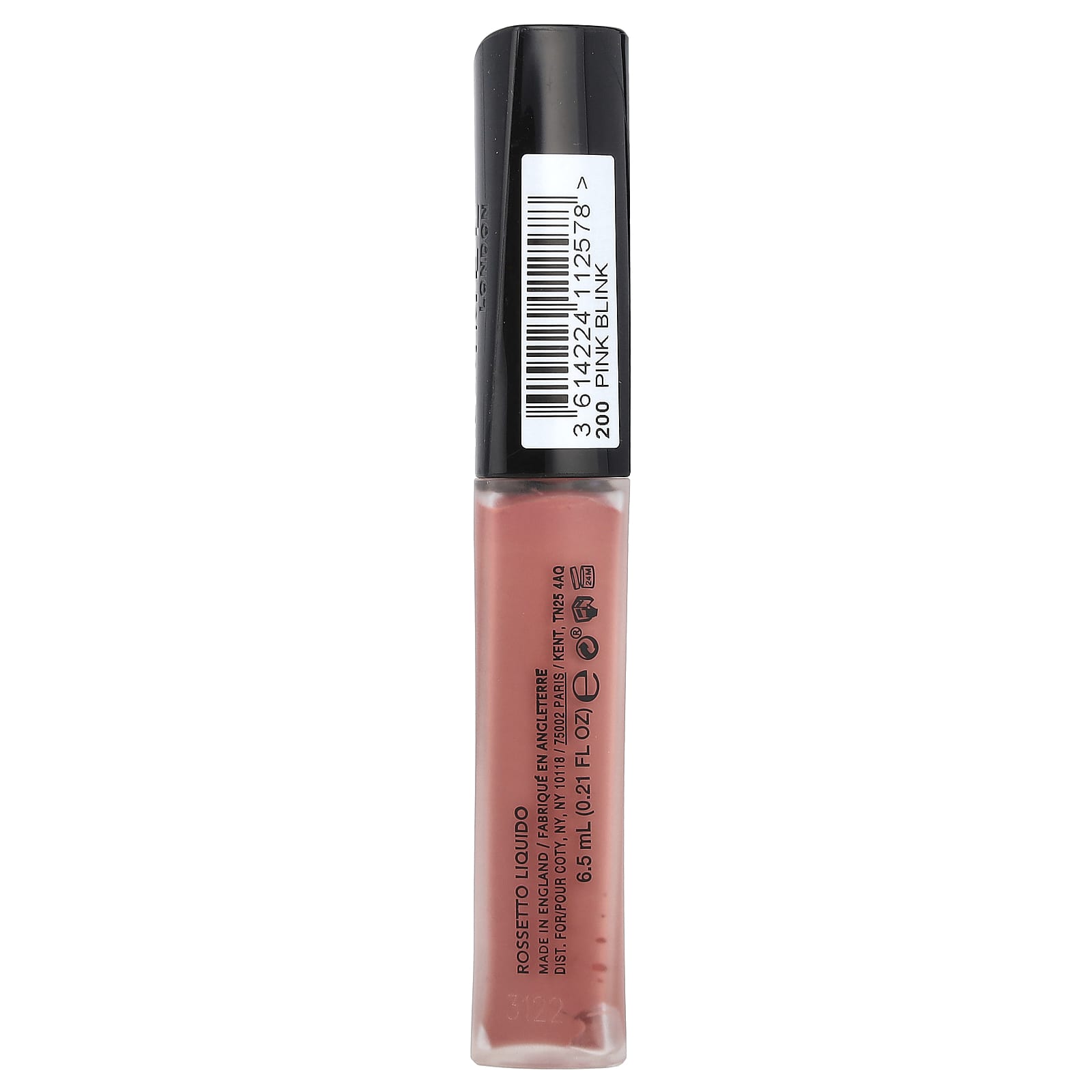 Rimmel London, Stay Matte, Liquid Lip Colour, 200 Pink Blink, 0.21 fl oz (6.5 ml) - Image 2