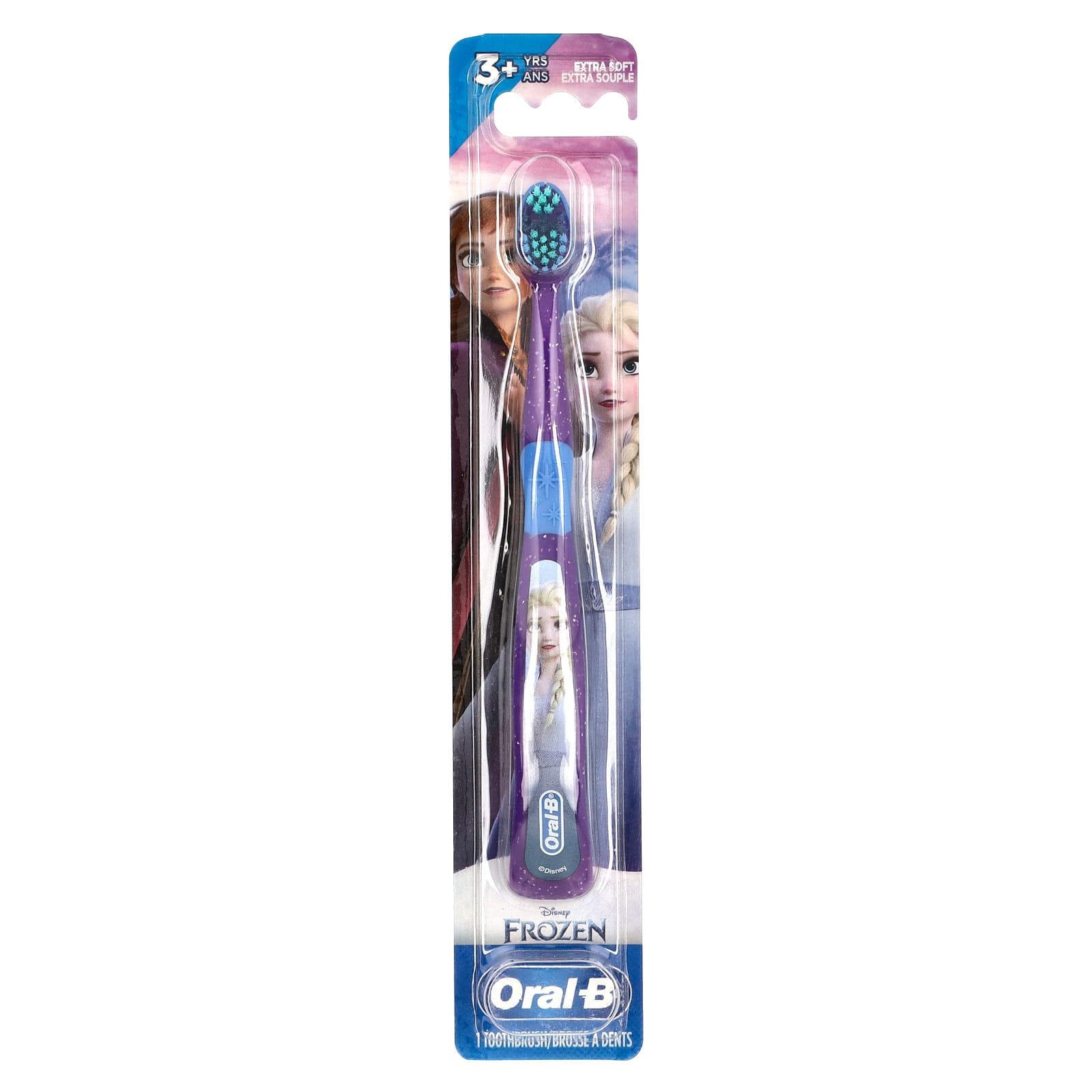 Oral-B, Toothbrush, Extra Soft, 3+ Yrs, Disney Frozen, 1 Toothbrush - Image 1