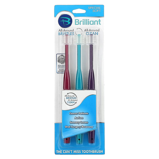 Baby Buddy Soft Toothbrush - 3 Pack for Sensitive Teeth - Image 1