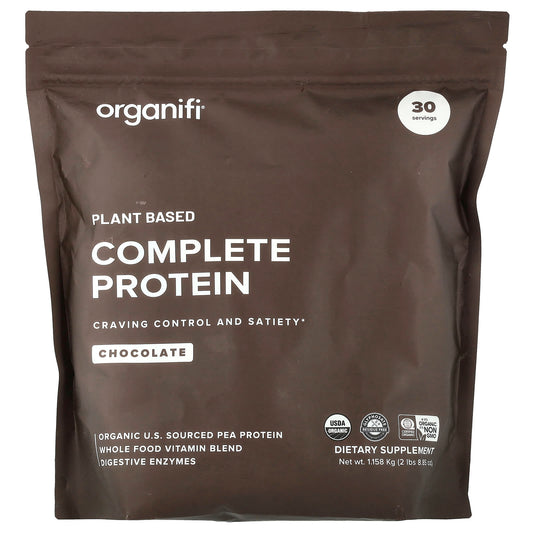 Organifi, Plant Based Complete Protein, Chocolate, 2 lbs (8.85 oz) - Image 1