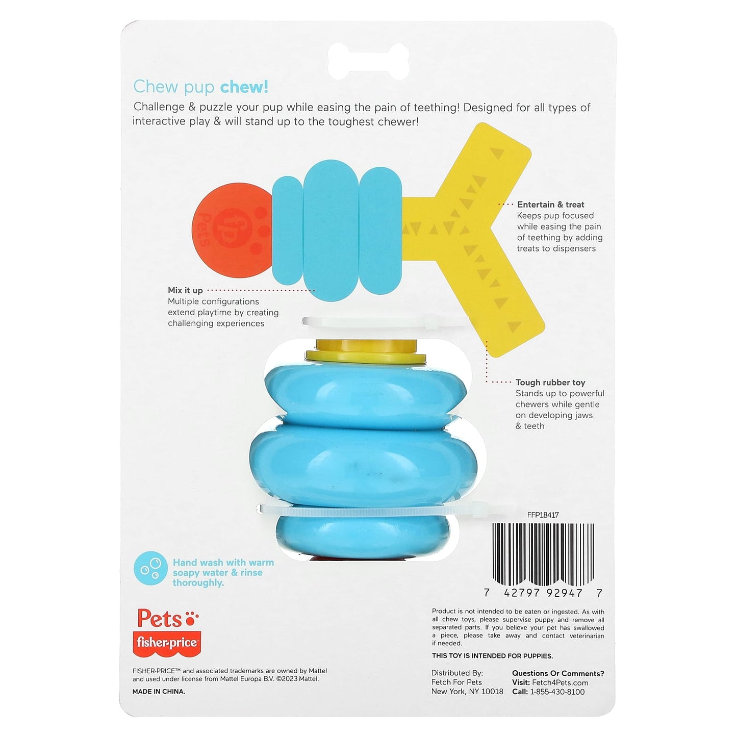 Fisher-Price Pet Stack n' Relax Treat Dispenser for Dogs - Image 2