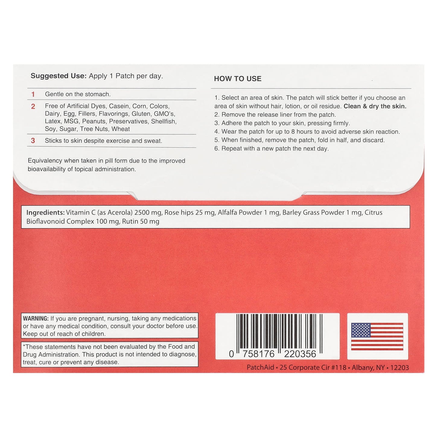 PatchAid, Vitamin C Plus Patch, 30 Patches - Image 2