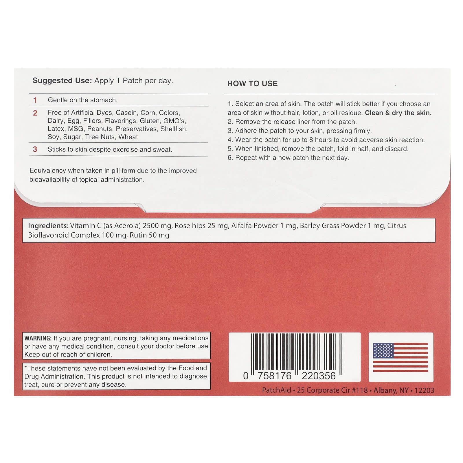 PatchAid, Vitamin C Plus Patch, 30 Patches - Image 2