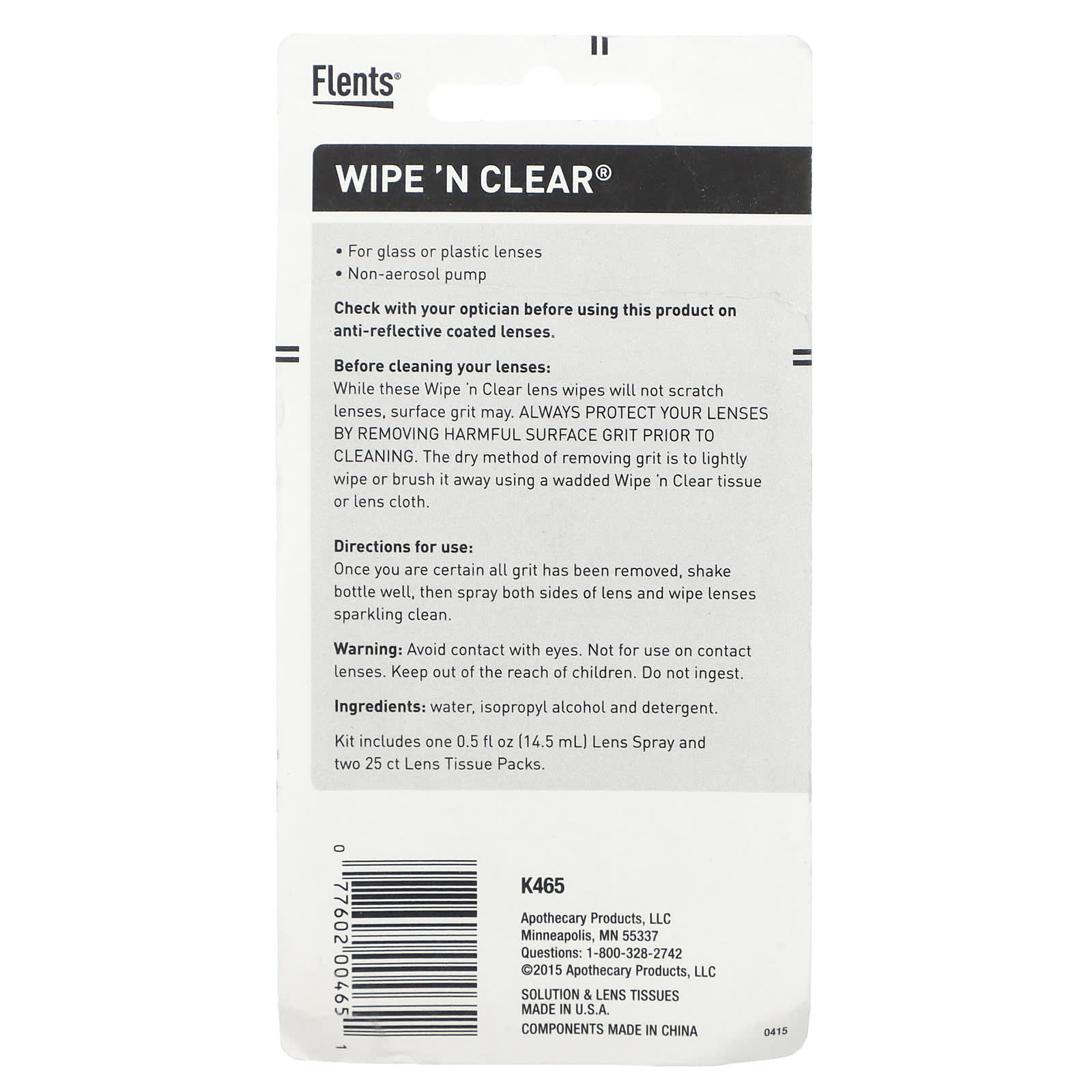 Flents Eyeglass Lens Cleaner Kit | Streak-Free & Non-Smearing - Image 2