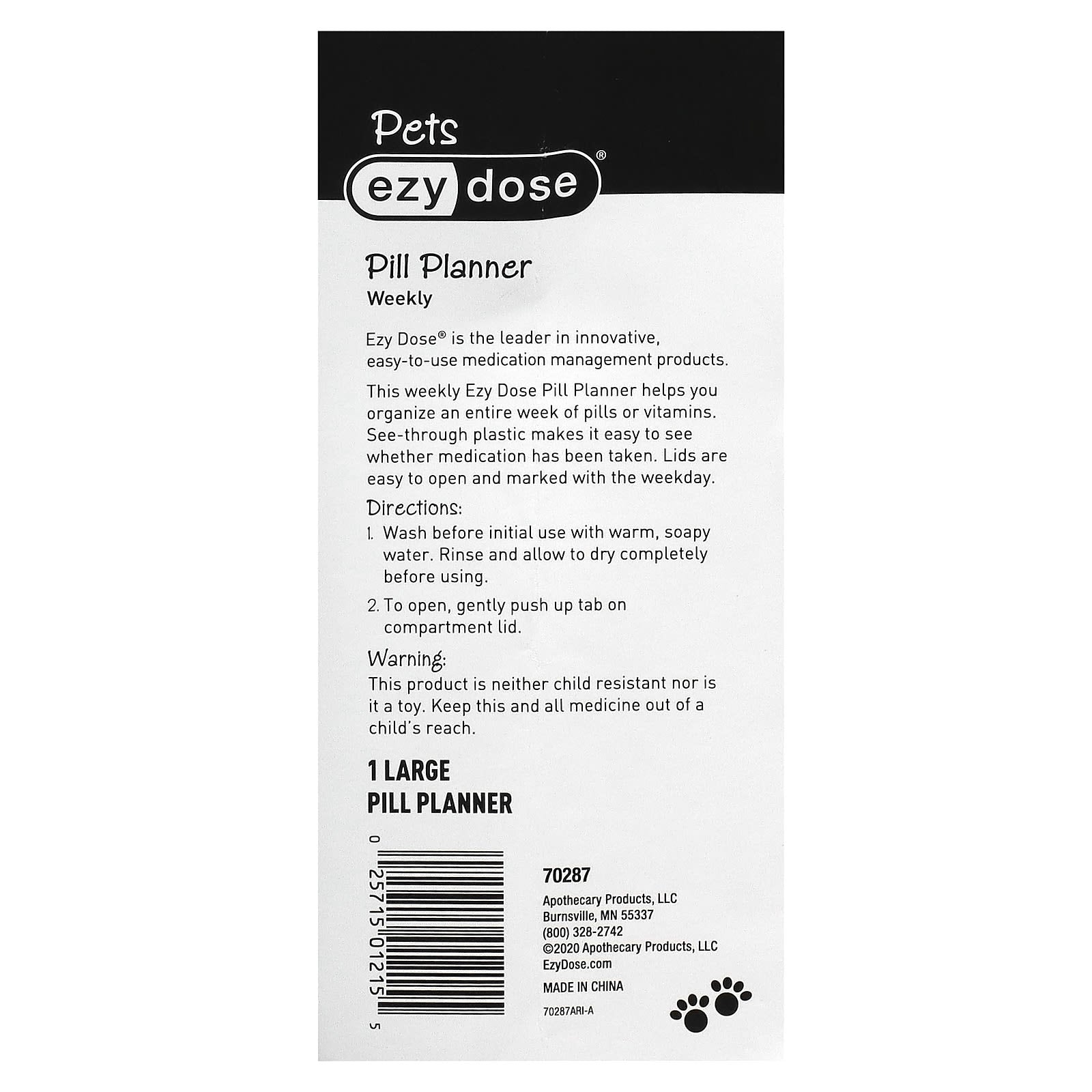Weekly Pill Planner for Cats - Easy Medication Management - Image 2