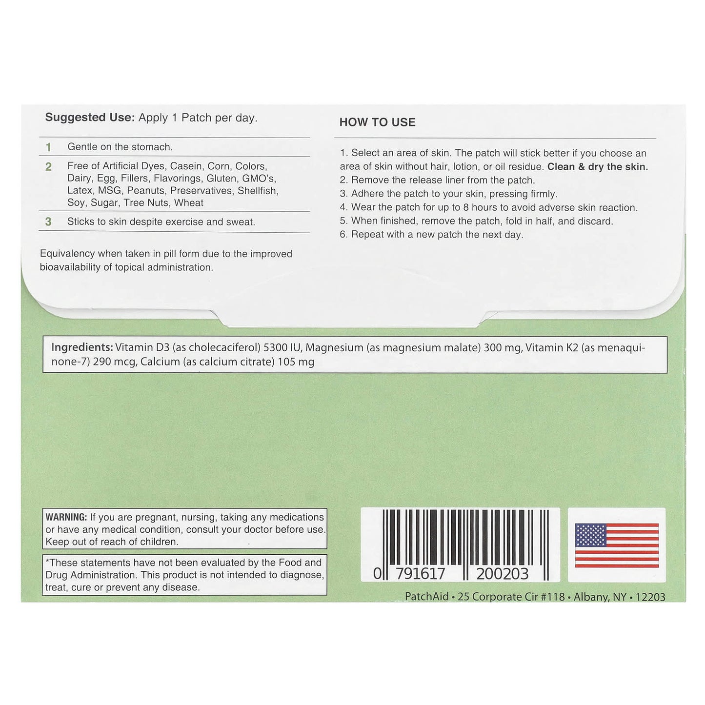 PatchAid, Vitamin D3 Patch, 30 Patches - Image 2