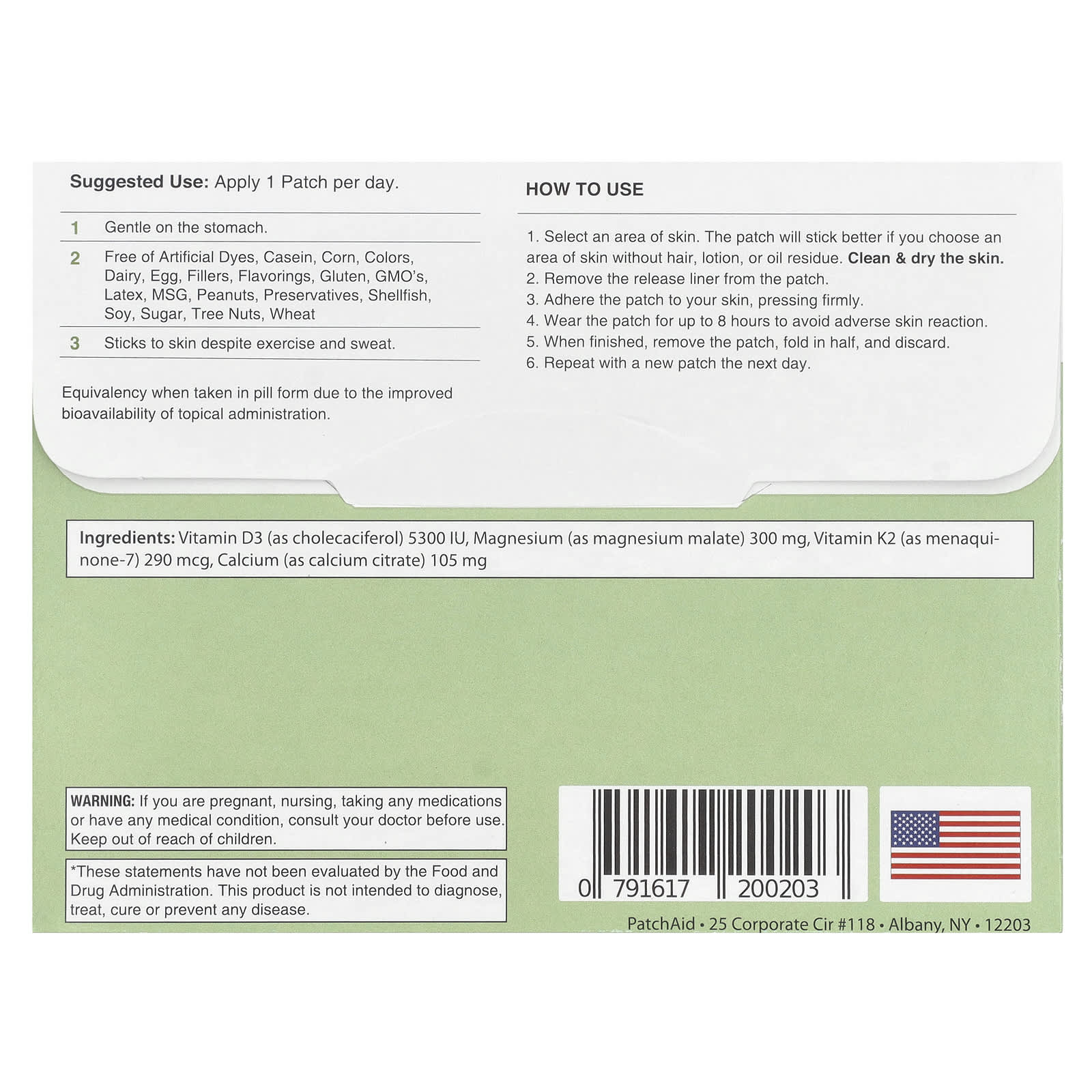 PatchAid, Vitamin D3 Patch, 30 Patches - Image 2