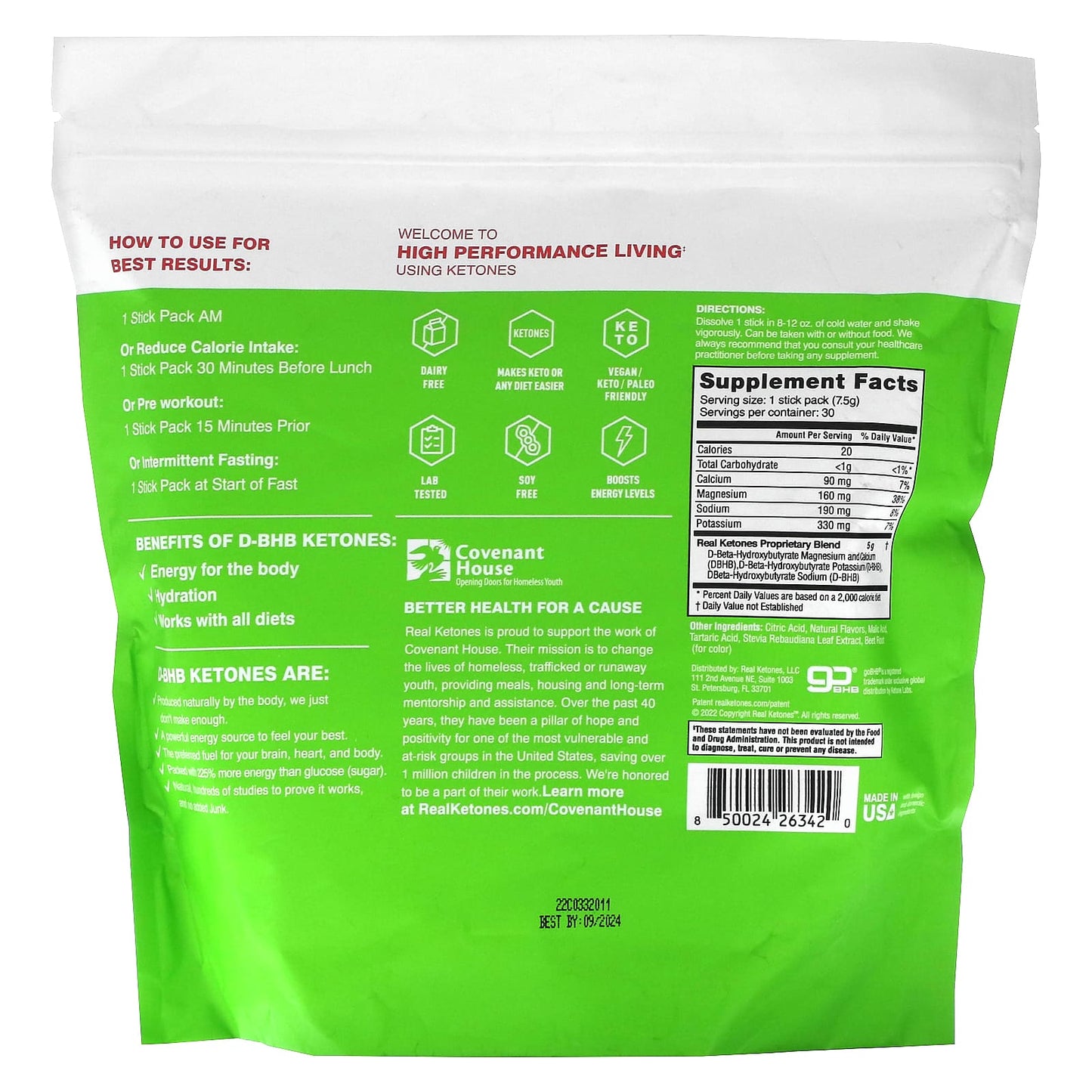 Real Ketones, Shift, Watermelon, 30 Drink Mix Packets, 0.26 oz (7.5 g) Each