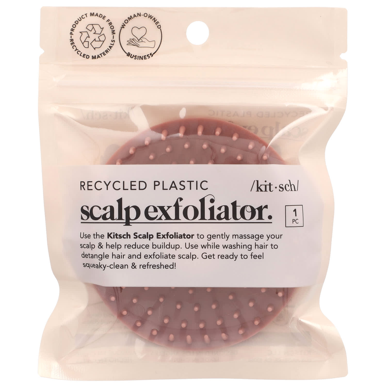 Kitsch, Scalp Exfoliator, Terracotta, 1 Exfoliator - Image 2