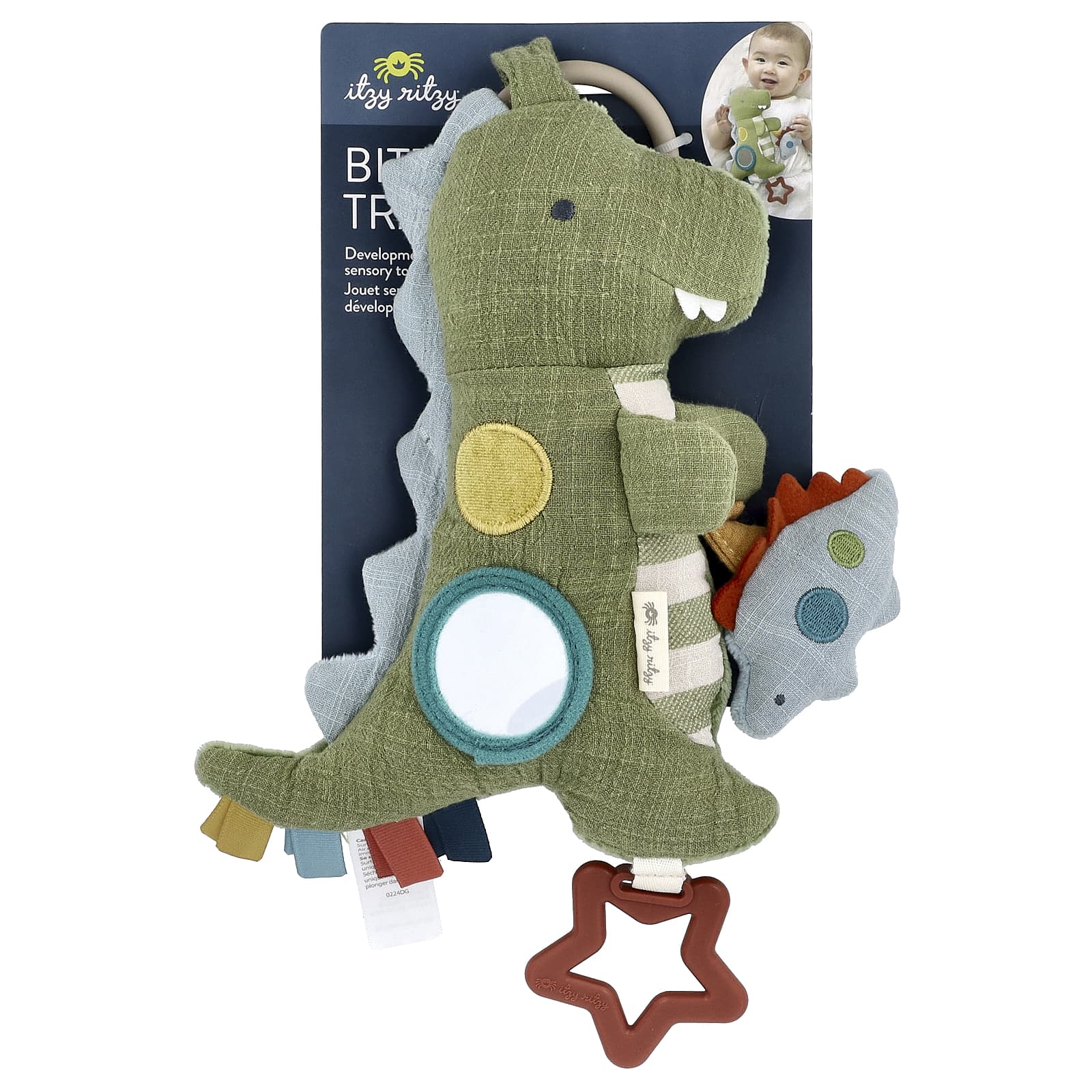 Dino Development Sensory Toy for Infants, 0+ Months | itzy ritzy - Image 1