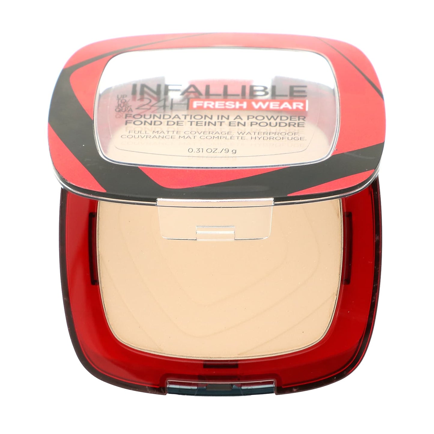 L'Oréal, Infallible 24H Fresh Wear, Foundation In A Powder, 10 Porcelain, 0.31 oz (9 g) - Image 1