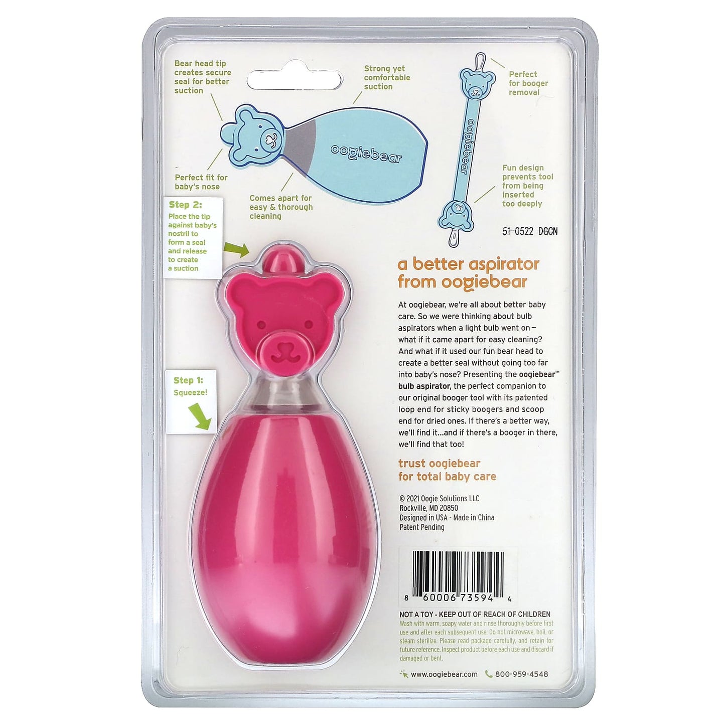 oogiebear, The Bear Pair, Pink, 2 Pieces - Image 2