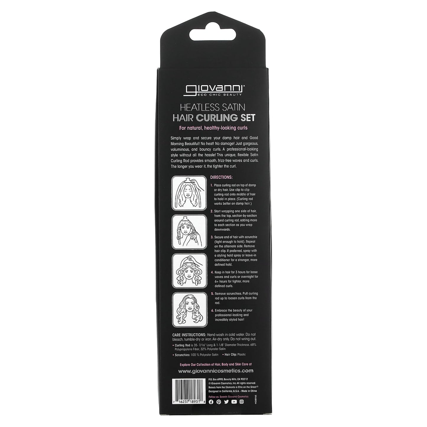 Giovanni Heatless Satin Curling Set - Get Gorgeous Curls Without Damage - Image 2