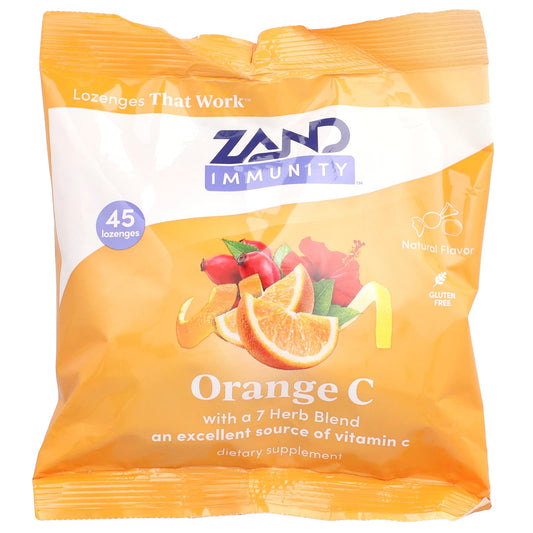 Zand, Immunity, Orange C, Natural, 45 Lozenges - Image 1