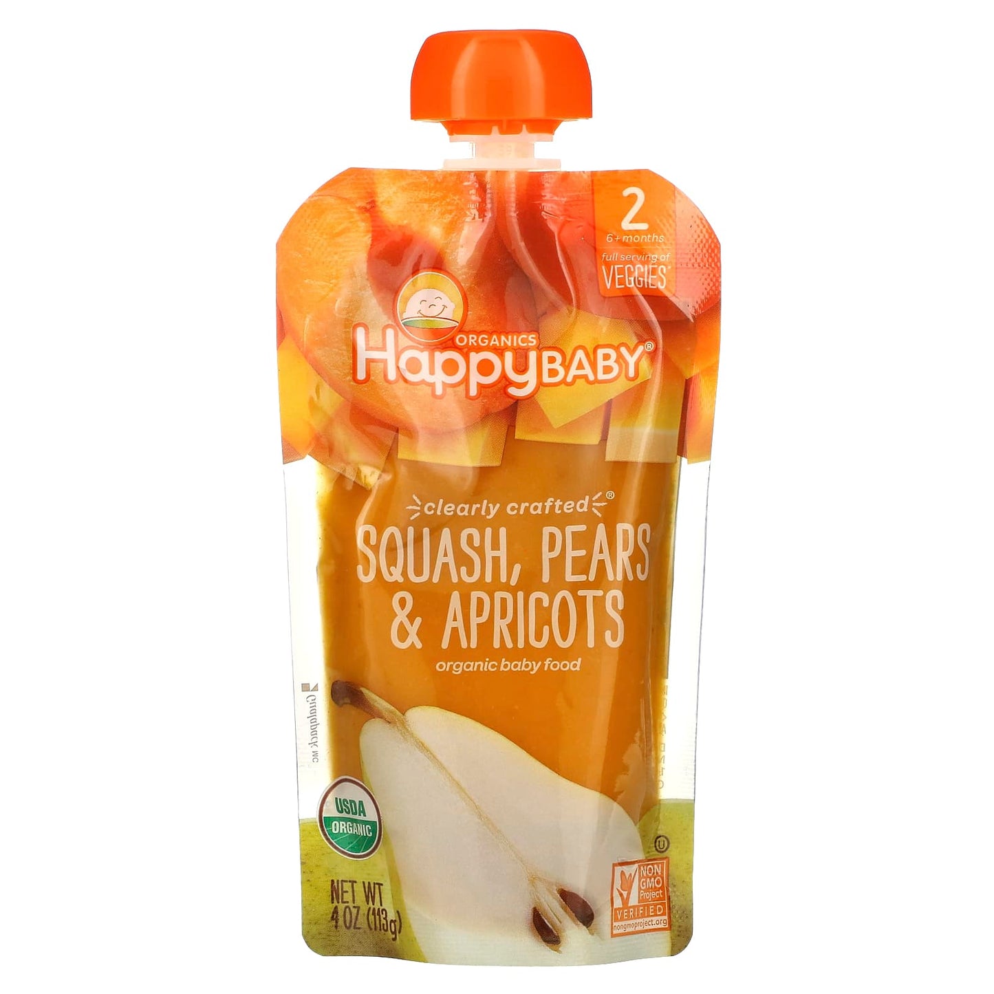 Happy Family Organics Stage 2 Organic Baby Food Puree - Image 1