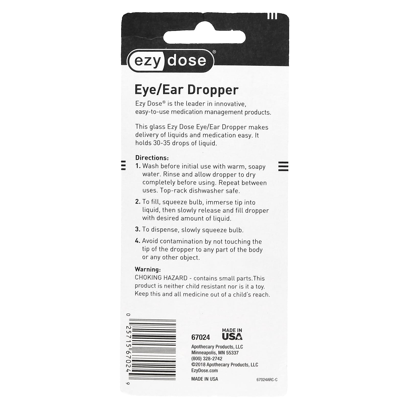 Eye & Ear Dropper by Ezy Dose, Easy Liquid Delivery, 1 Count - Image 2