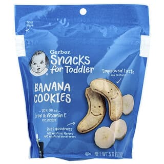 Gerber Banana Cookies for Toddlers, 5oz, 12+ Months, Kosher & No GMOs