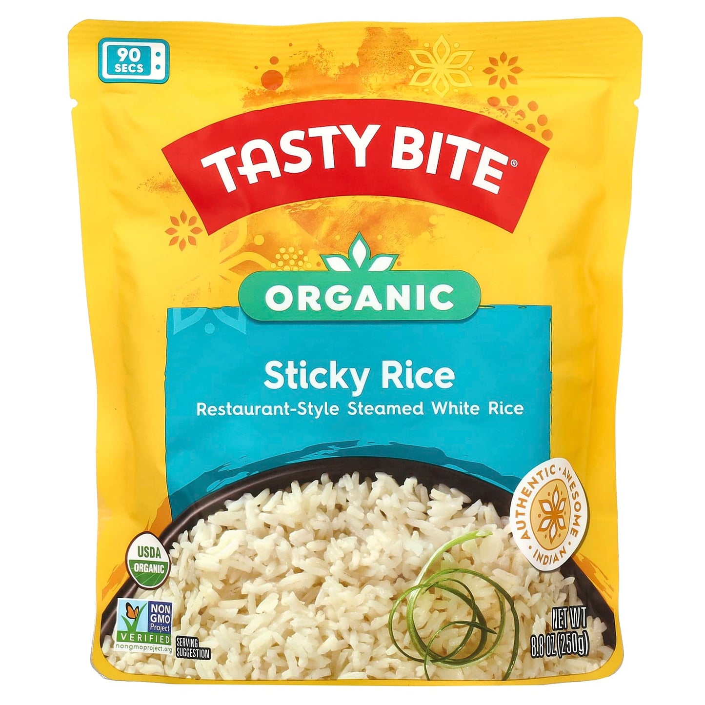 Tasty Bite, Organic Sticky Rice, 8.8 oz (250 g) - Image 1