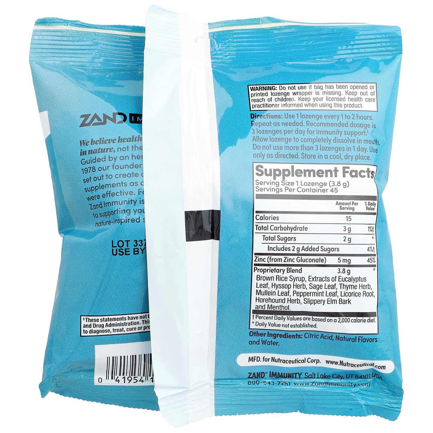 Zand, Immunity™, Menthol Lozenges, 45 Lozenges - Image 2