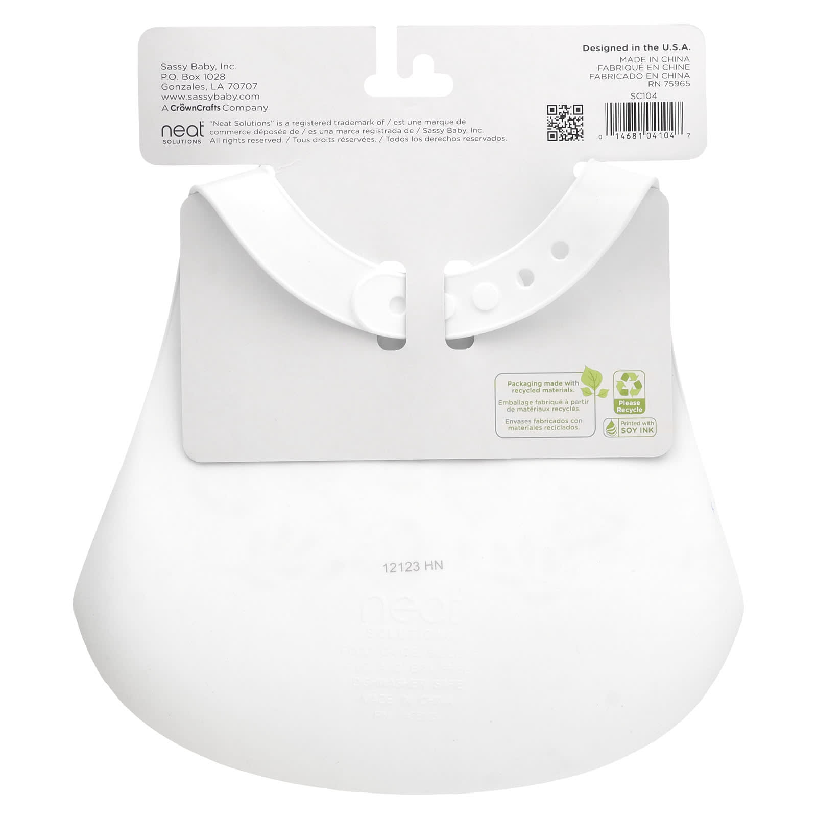 Neat Solutions, Silicone Scoop Bib, 3M +, 1 Count - Image 2