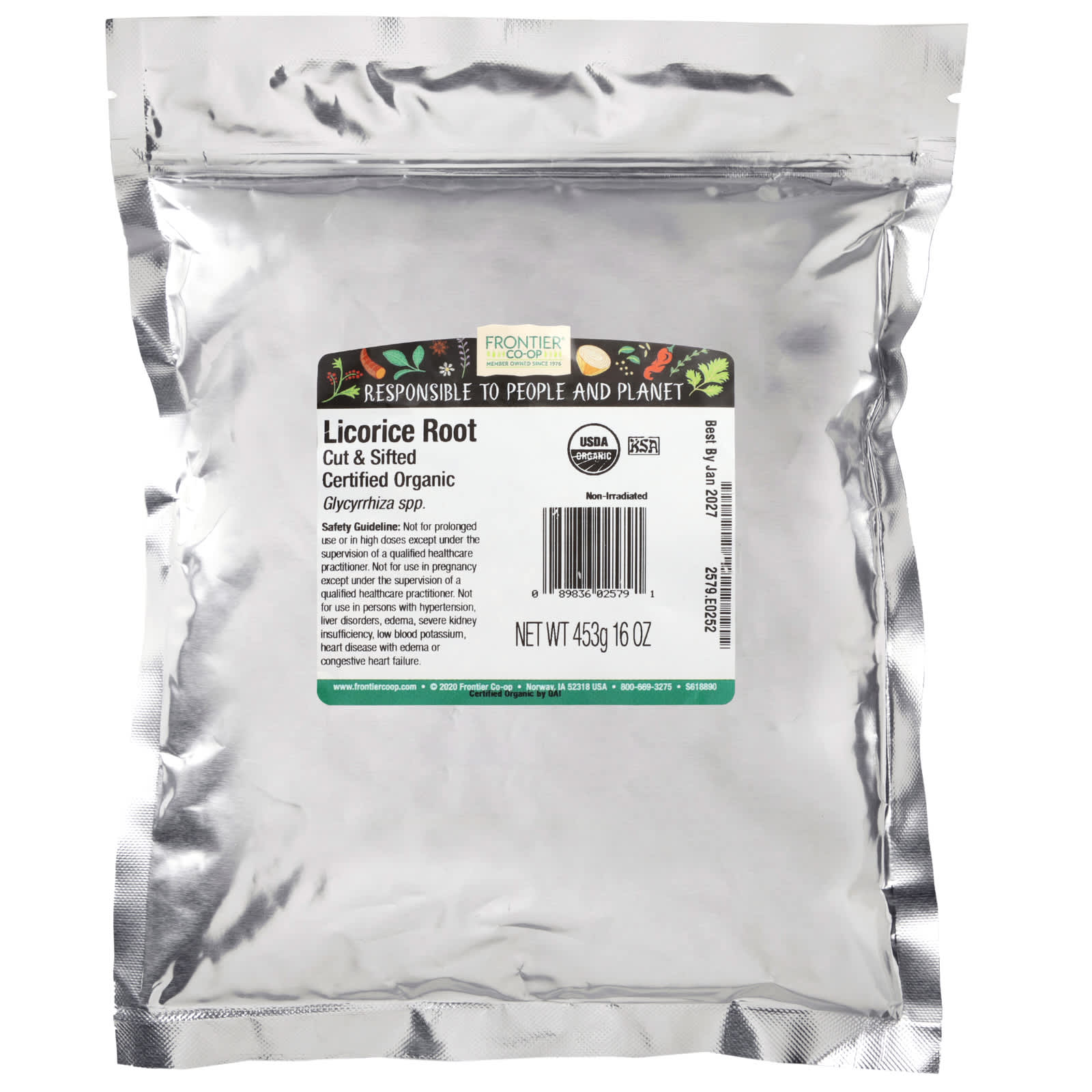 Organic Licorice Root Tea by Frontier Co-op - 16 oz - Image 2