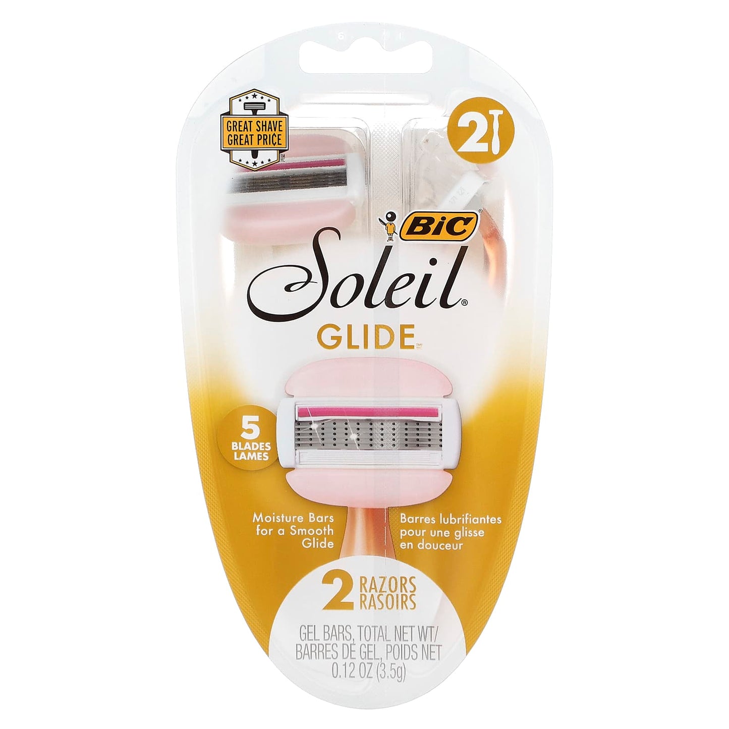BIC Soleil Glide Disposable Razors, 2-Piece Set for Smooth Shaving - Image 1