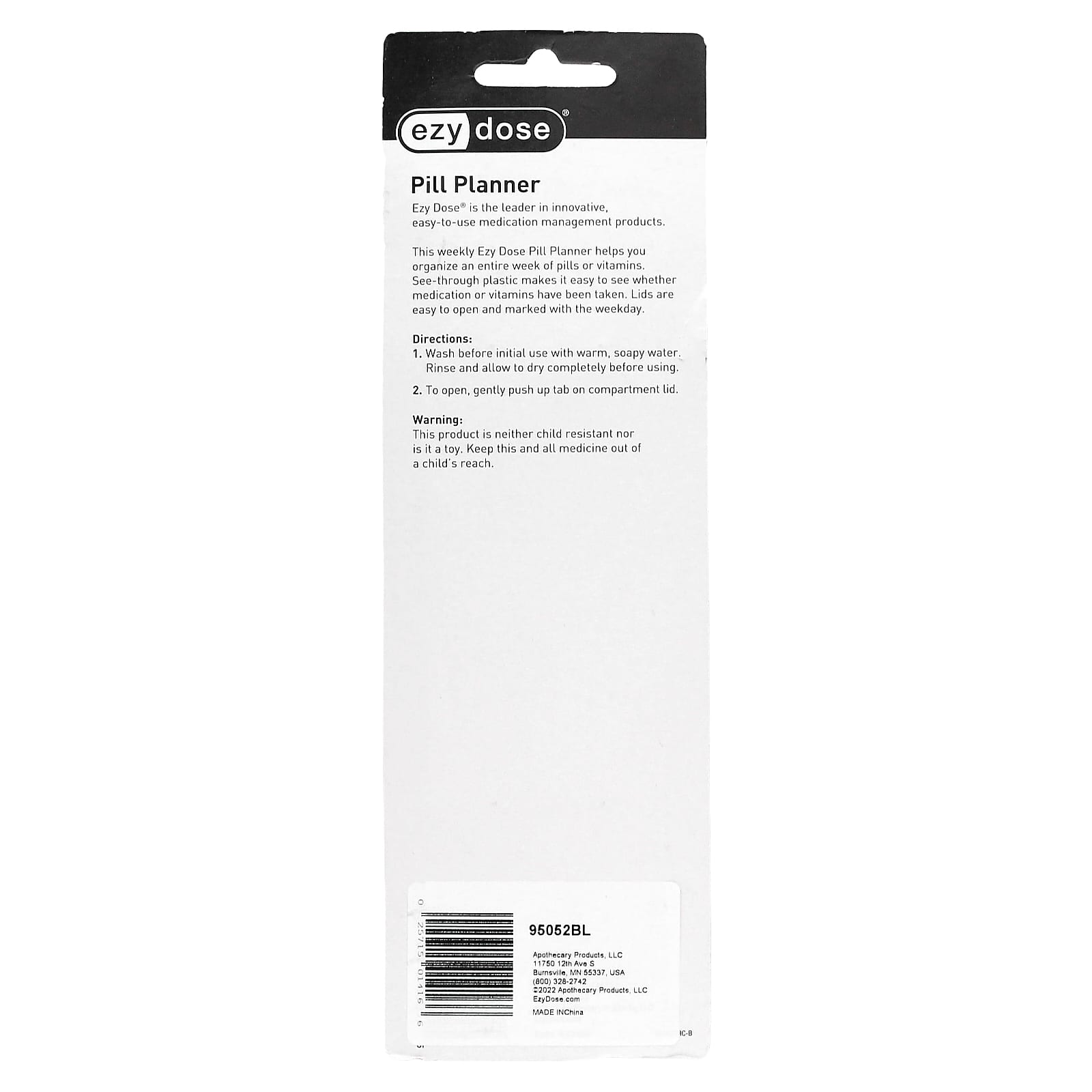 Weekly Pill Planner with Large Capacity - Ezy Dose - Image 2