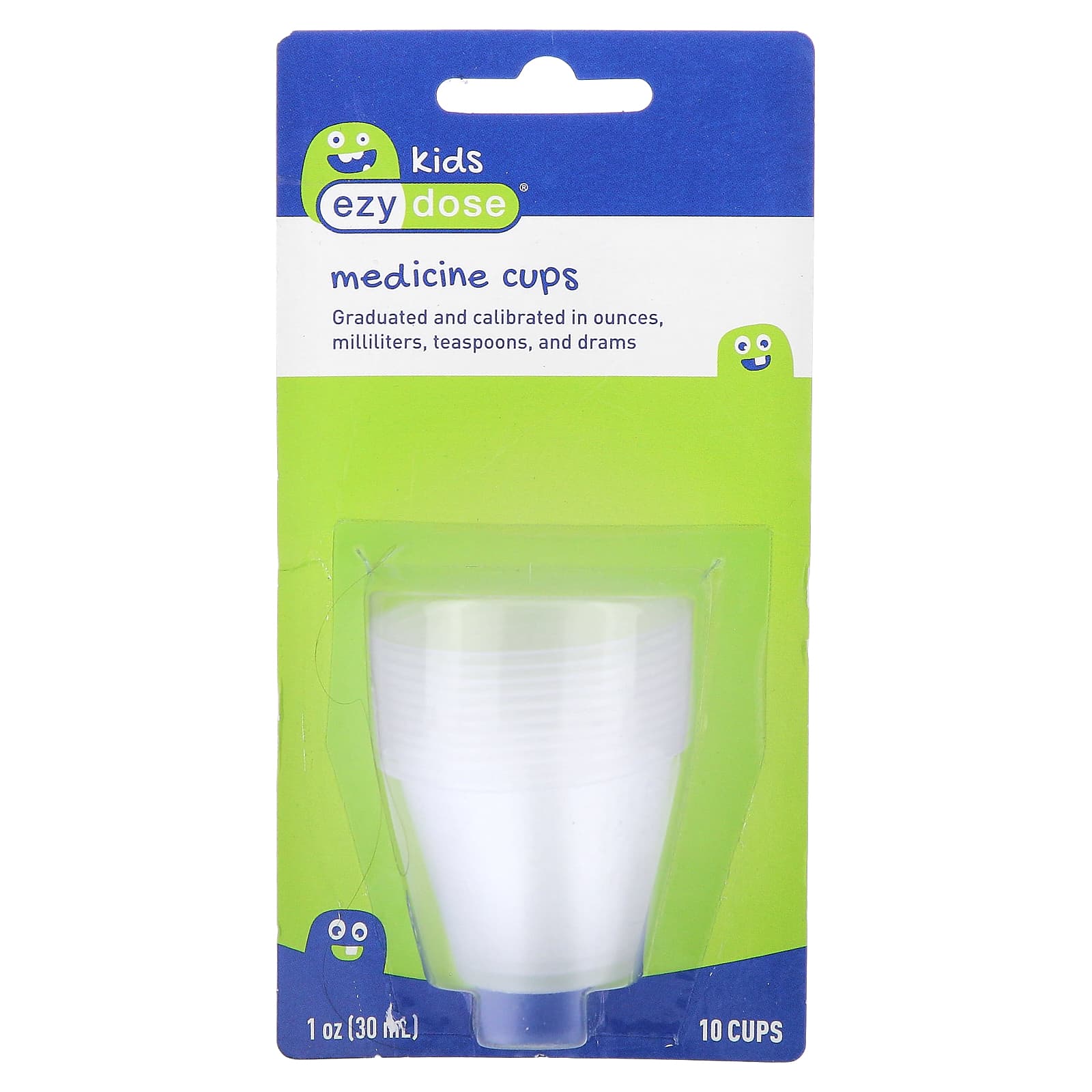 Ezy Dose Kids Medicine Cups for Accurate Dosing (10 Cups, 1 oz) - Image 1