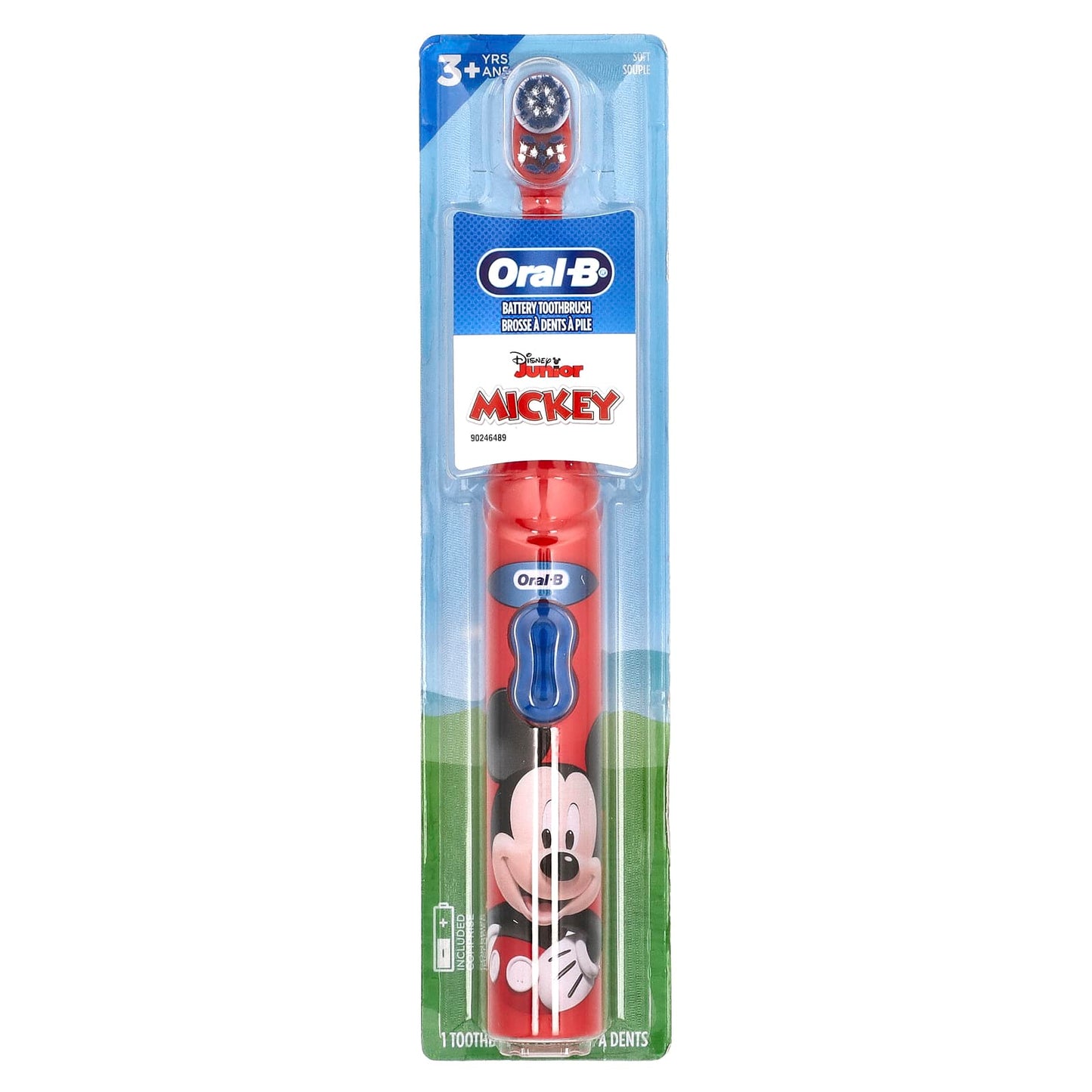 Oral-B, Battery Toothbrush, Soft, 3+Years, Disney Junior Mickey, 1 Toothbrush - Image 1