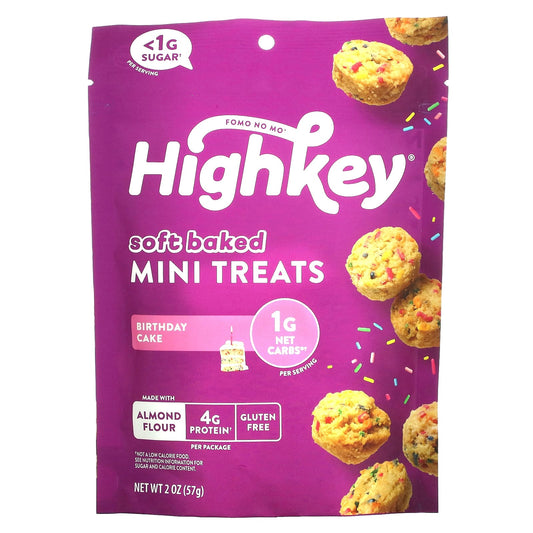 Low-Carb Birthday Cake Mini Treats by HighKey, 2 oz (57g) - Image 1
