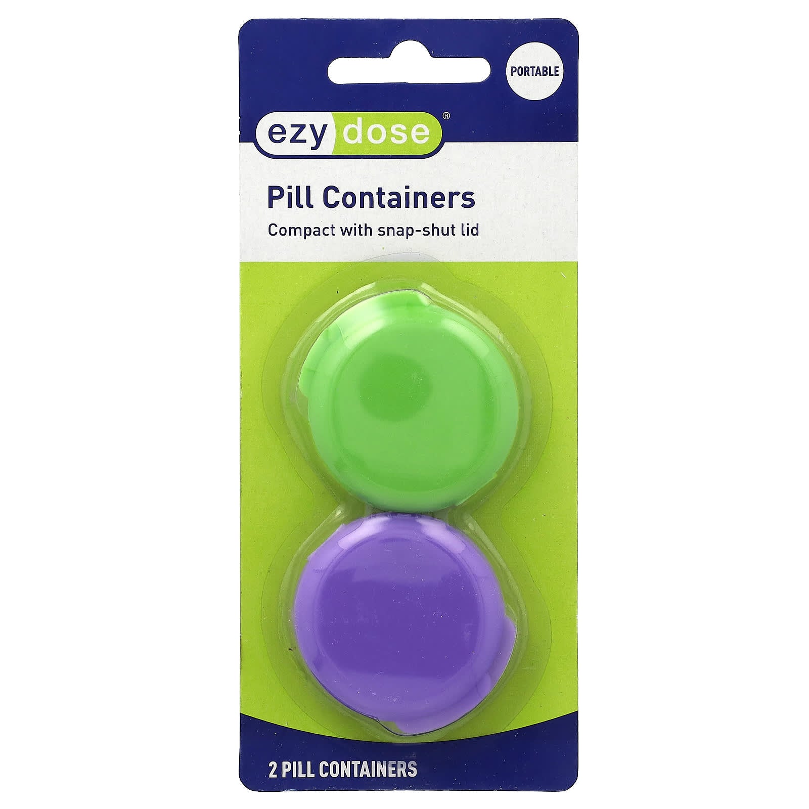 Ezy Dose Portable Pill Containers - Compact & Secure - Image 1