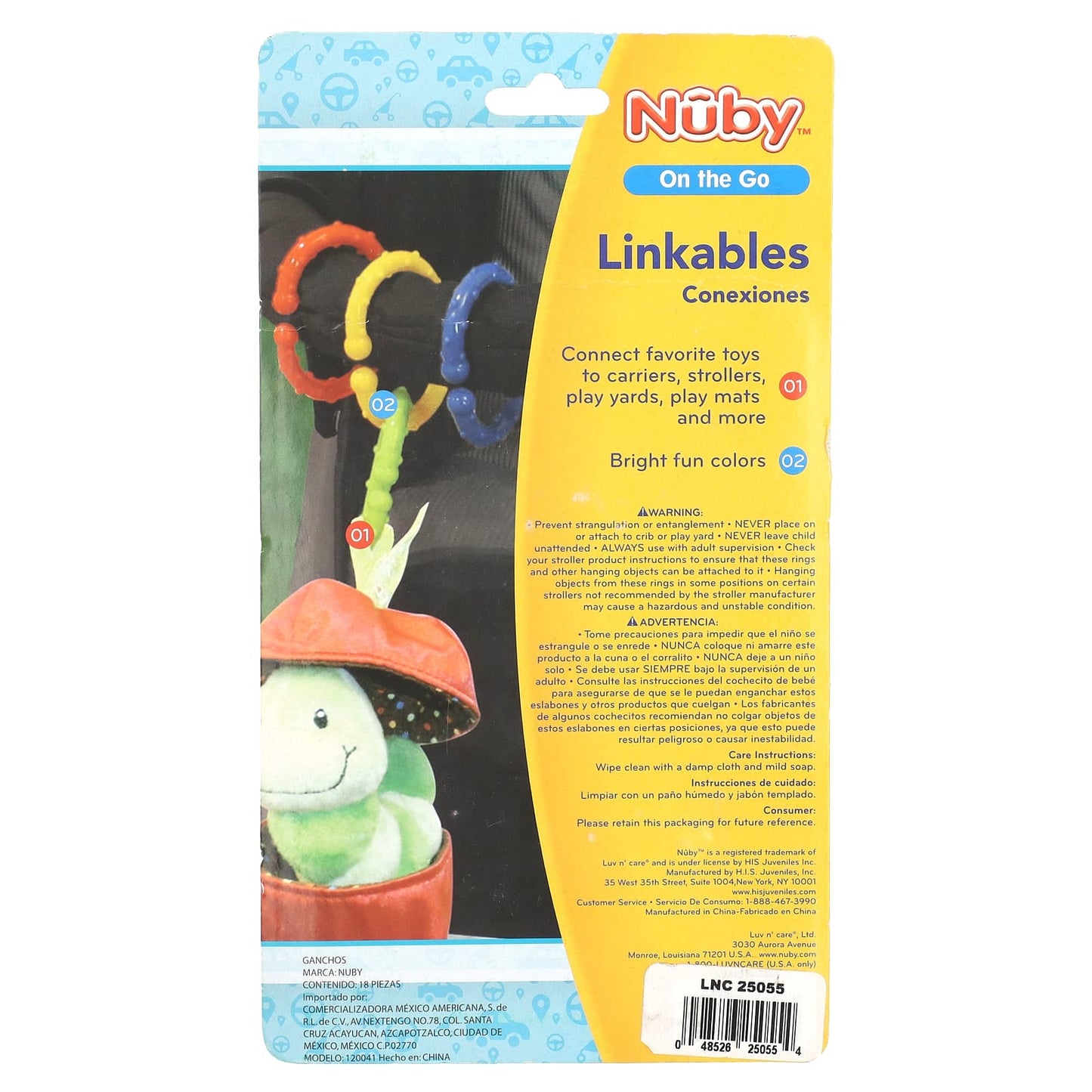 Nuby, On The Go, Linkables, 3+ Months, 18 Pack - Image 2