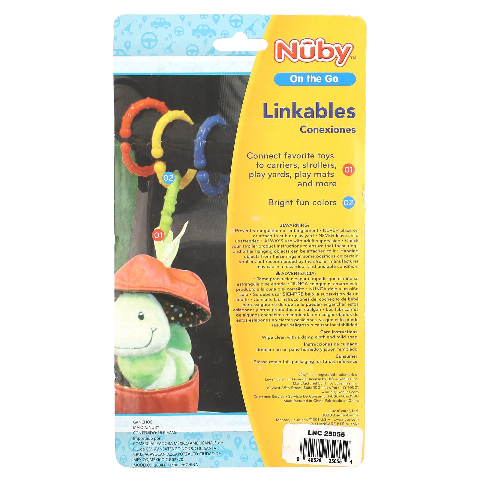 Nuby, On The Go, Linkables, 3+ Months, 18 Pack - Image 2
