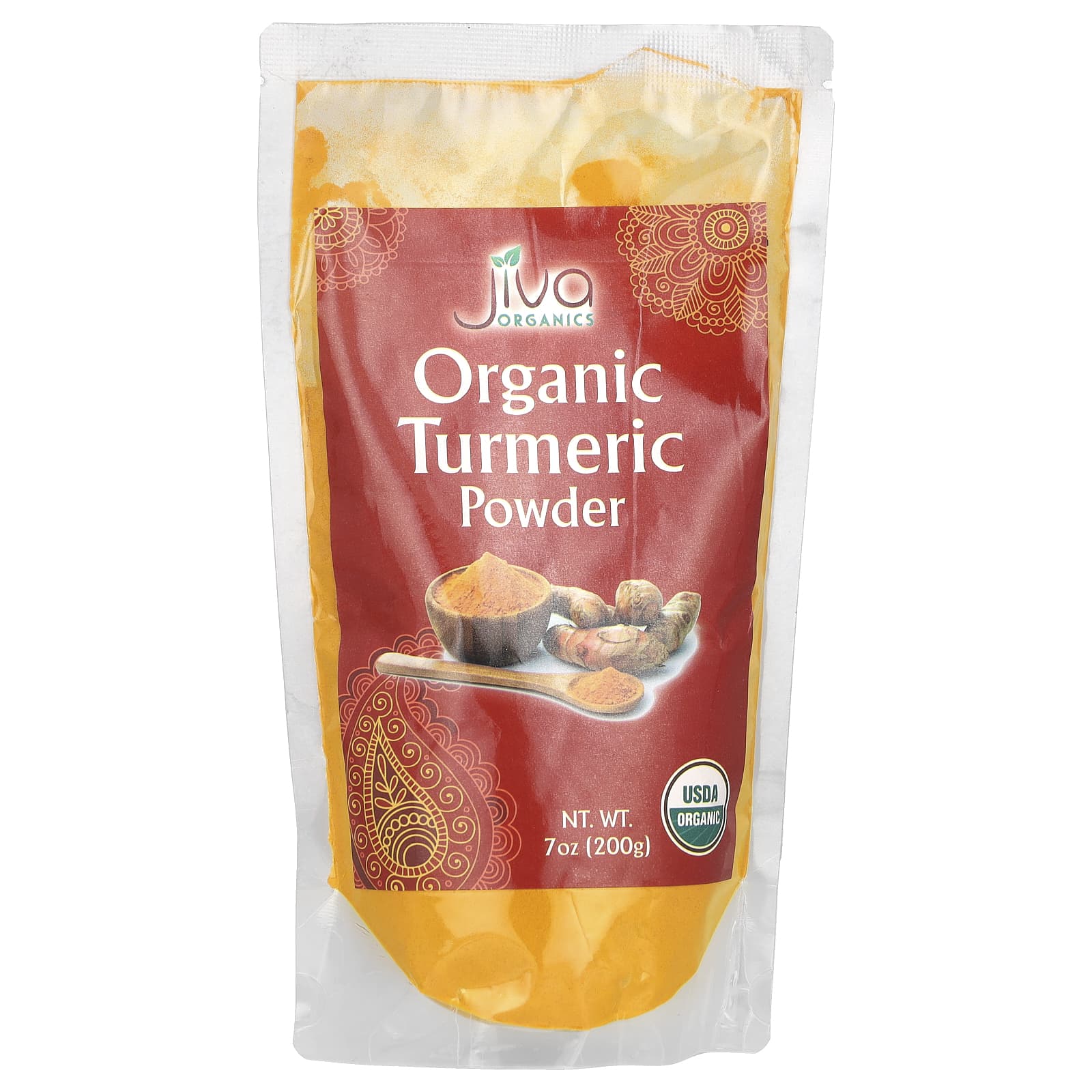 Jiva Organics USDA Organic Turmeric Powder - 200g - Image 1