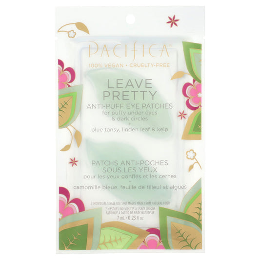 Pacifica, Leave Pretty, Anti-Puff Eye Patches, 2 Spot Mask, 0.23 fl oz (7 ml) - Image 1