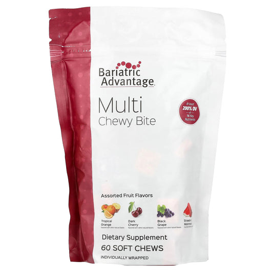 Bariatric Advantage Multi Chewy Bites, Assorted Fruit, 60 Soft Chews - Image 1
