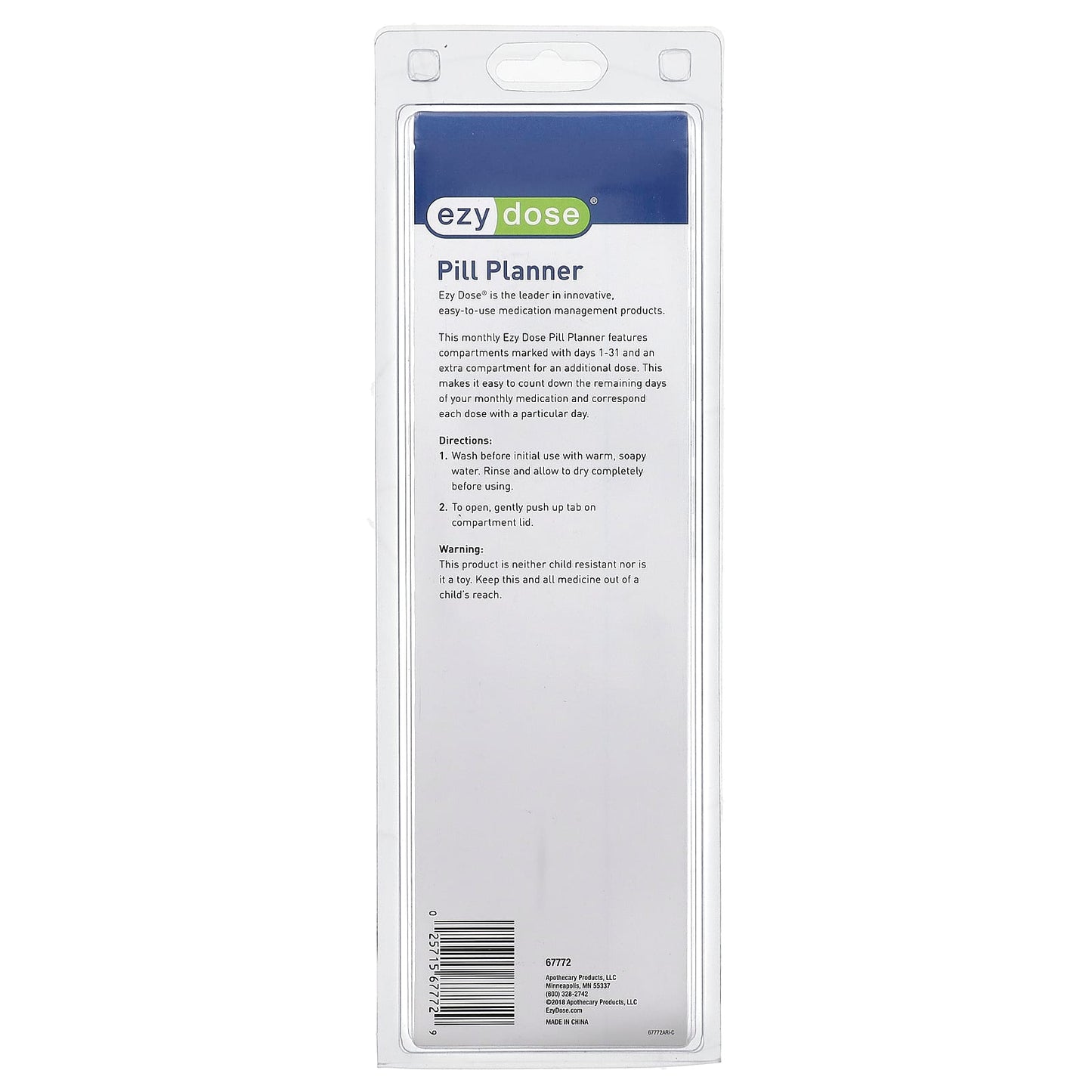 Ezy Dose Monthly Pill Planner - Organize Your Medication - Image 2