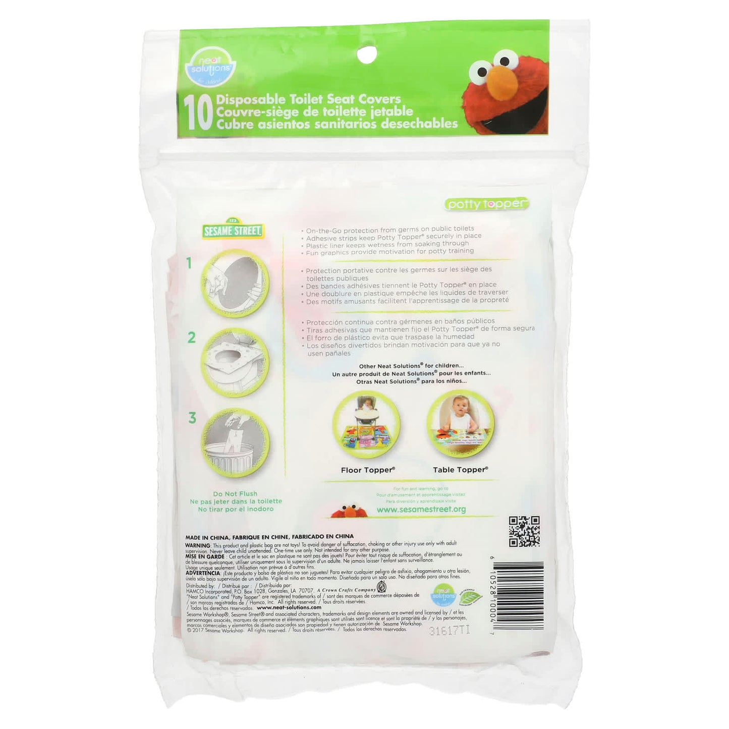 Neat Solutions, Sesame Street, Potty Topper, Disposable Toilet Seat Covers, 10 Count - Image 2