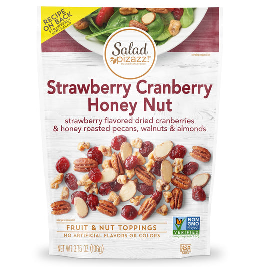 Salad Pizazz!, Fruit & Nut Toppers, Strawberry Cranberry Honey Nut, 3.75 oz (106 g) - Image 1