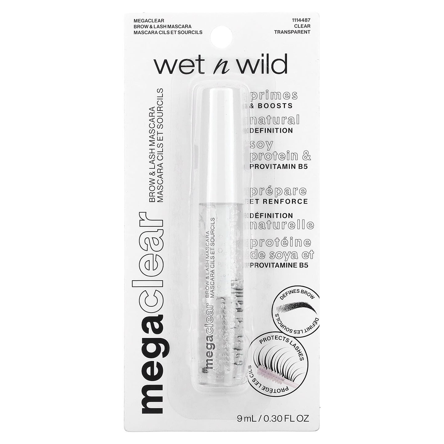 wet n wild, Mega Clear, Brow & Lash Mascara, 1114487 Clear, 0.30 fl oz (9 ml) - Image 2